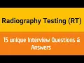 Radiography Testing Interview Questions Answers RTFI Film Interpretation Interview Q A