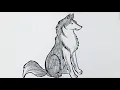 How to Draw a Wolf Easy Step by Step Wolf Drawing Tutorial for Beginners