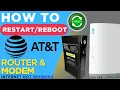 How to Restart AT T Modem Router to Fix Internet Problem Restart Uverse ATT Cable Modem
