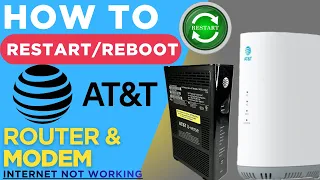 How to Restart AT T Modem Router to Fix Internet Problem Restart Uverse ATT Cable Modem