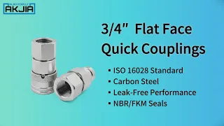 Size ISO 16028 Flat Face Hydraulic Quick Couplings