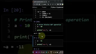 bitwise operator NOT python tamil