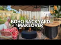 RENTER FRIENDLY Boho Backyard Makeover