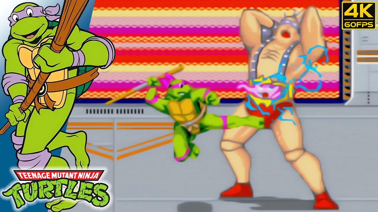 Teenage Mutant Ninja Turtles - Donatello (Arcade / 1989) 4K 60FPS