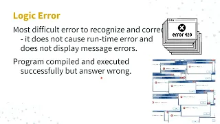 KMJ16803 L7W3 Introduction to Algorithm and C Programming Common Programming Errors