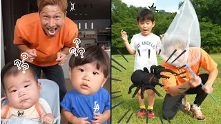 【POP Dad🕺🌈】 Yoshipapa's funny video🥳🥳🥳#longvideo#よしパパ#baby #dad#checkitout 👍#happening