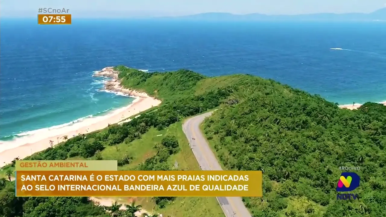 Maioria das praias de SC tem o Selo Nacional Bandeira Azul