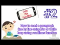 How to read a paragraph line by line by using for or while loop using readlines function in python