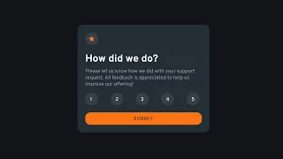 Interactive Rating Component Frontend Mentor Challenge HTML CSS JavaScript