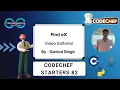 Find eX Starters 82 Codechef DCC NIT-A