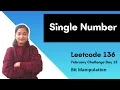 Single Number Leetcode 136 XOR Sorting Hashmap
