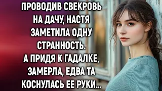 Проводив свекровь на дачу, Настя заметила одну странность. А придя к гадалке…