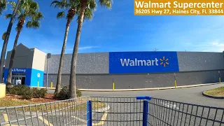 Shopping at Walmart Supercenter in Haines City Florida - Store 725