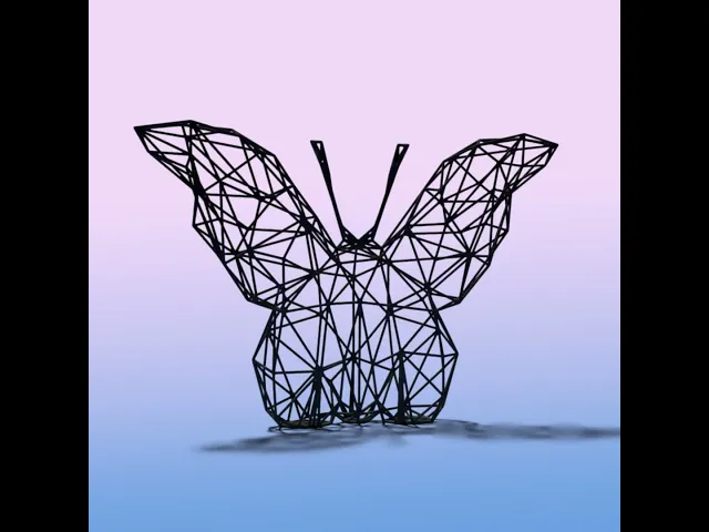 Intricate Butterfly Wire Art STL - Nature-Inspired Decor video thumbnail