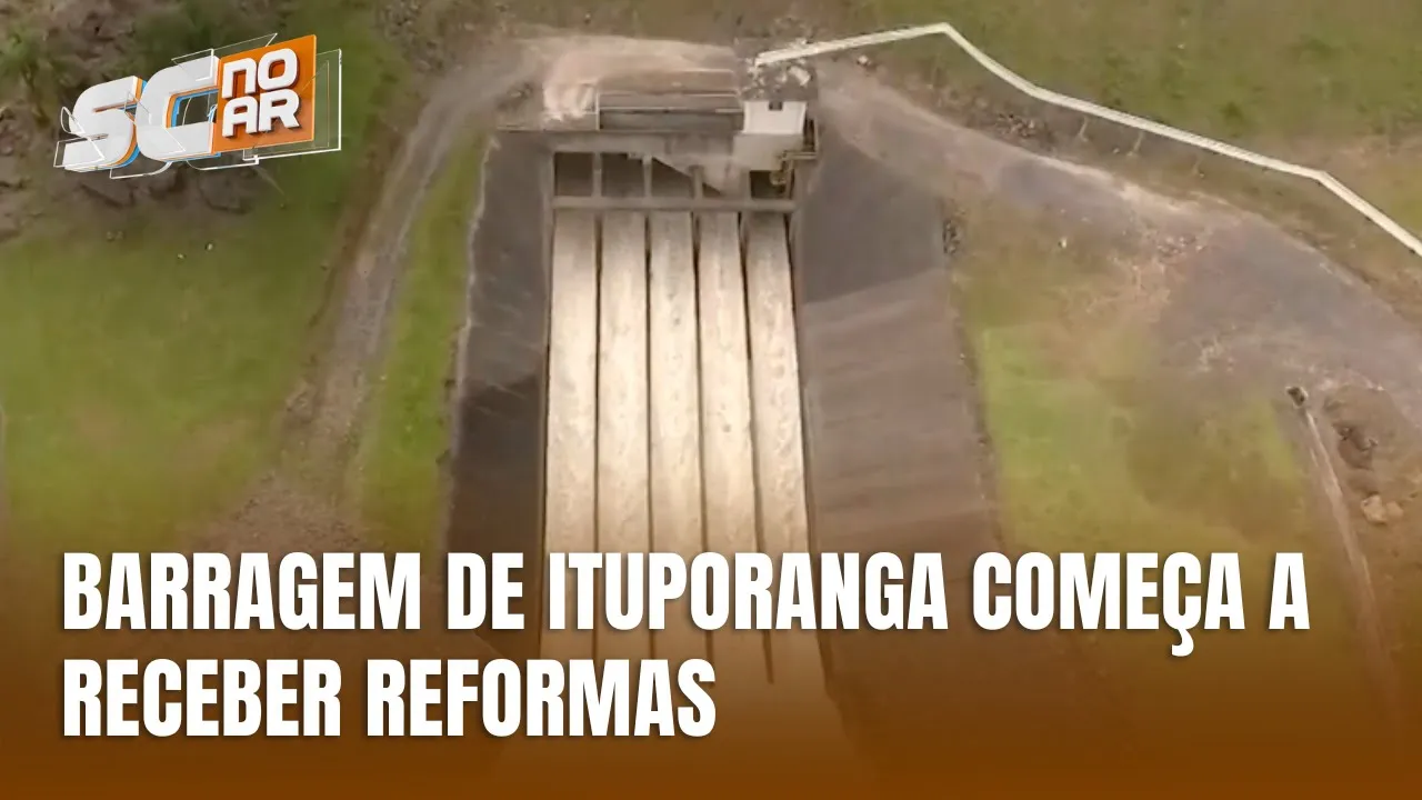 Barragem de Ituporanga recebe reformas após quase 50 anos de estrutura original