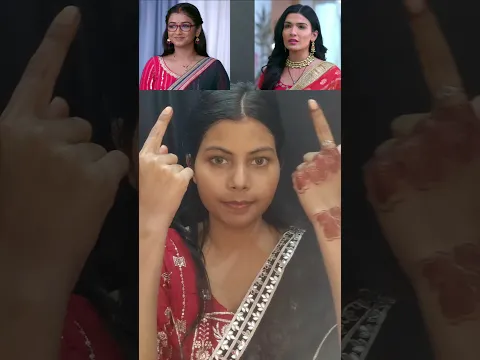 Ruhi vs Juhi Makeup Challenge💄🥰 #mansundar #ruhi #juhi  #makeup #shorts #saree #viral #ytshorts
