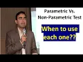 Parametric Non Parametric test difference and types when to use each one Kokab Manzoor