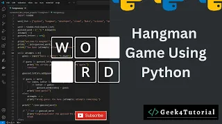 How to Code a Hangman Game Guess the Word Game in Python Python Projects for Beginners