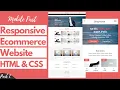 Ecommerce Website using Mobile First - Part 2