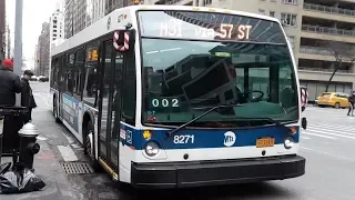 Rare MTA 2015 NovaBus LFS s 8143 8271 M31 buses