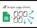 Sheet-Jobs Copy multiple sheets automatically with a script