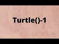 Draw a square using python programming Turtle -1