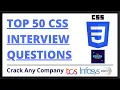Top 50 CSS Interview Question Question With Answers Most Asked CSS Interview Web Development