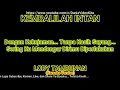 Download Lagu Lody Tambunan - Kembalilah Intan (Versi Musik Karaoke Lirik No Vocal)