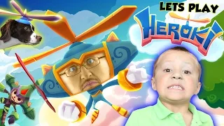 Lets Play HEROKI w ROSE CHASE iPad Gameplay by FGTEEV