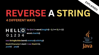 How to Reverse a String in Java 4 Different ways