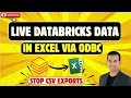 Live Databricks Data in Excel via ODBC