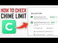 How to Check Chime Limit Full Guide