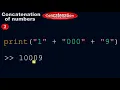 How to concatenate numbers in Python - Concatenation of numbers