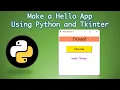 Make a Hello GUI app using Python and Tkinter