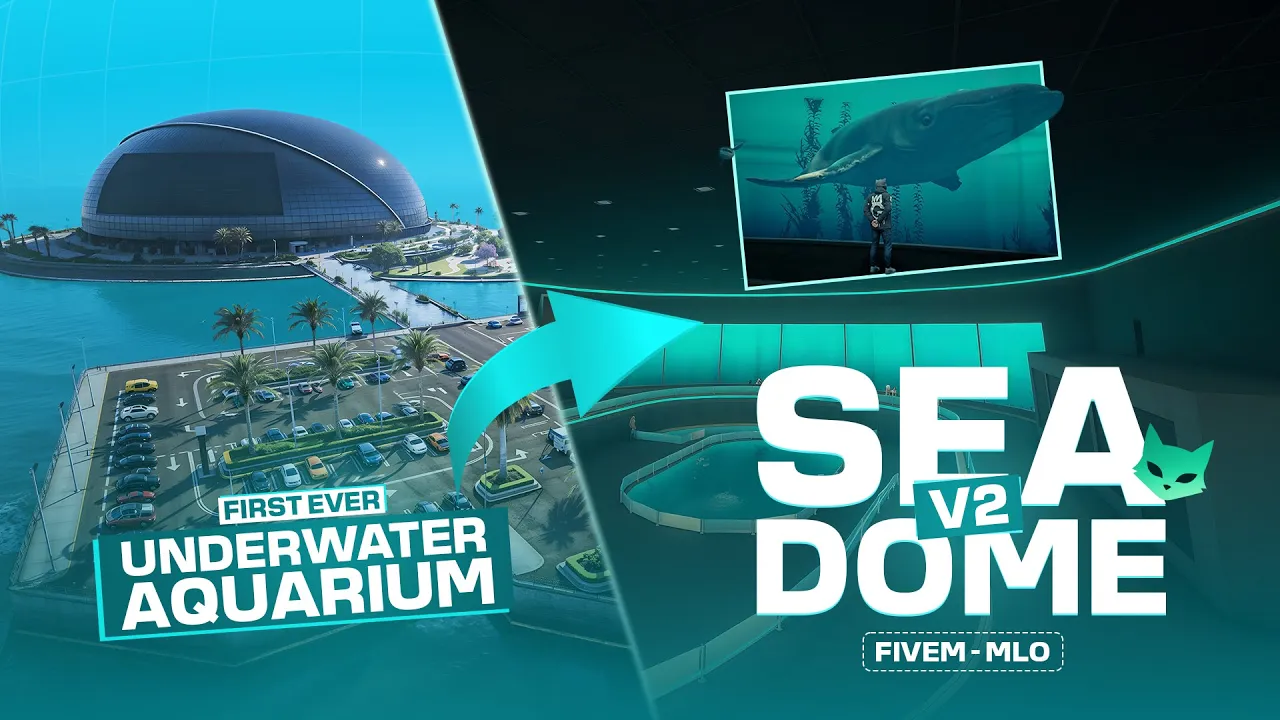 SeaDome – Over-Ocean LED Sphere w/ Parking Hub, Bridge, 360° Screen & Custom Shops
