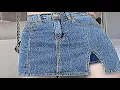Download Lagu 2025Summer New Split Denim Skirt Women's High Waist Slimming Elastic HipaFashionable Short