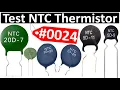 Electronic Components Testing How to Test NTC Thermistor SCK with Multimeter Resistor check