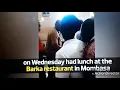 president Uhuru and his deputy Ruto enjoyed pilau lunch at Barka restaurant in Mombasa