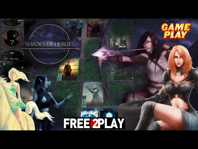 Shades Of Heroes ★ Gameplay ★ PC Steam [ Free to Play ] Card Game 2020 ★ Ultra HD 1080p60FPS