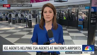 ICE agents seen at O Hare Airport to assist TSA