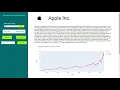 Stocks using Plotly Dash