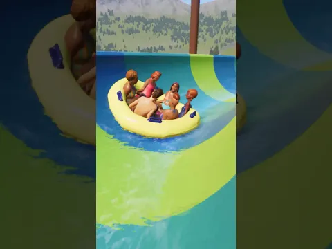 This Water Slide is Basically a Free Fall 😱 Ep 1 (Planet Coaster 2)