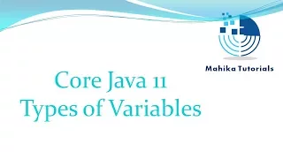Core Java 11-Types of Variables