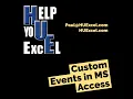 Custom Events in MS Access