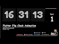 Flip Clock Animation Flutter Part 1