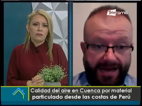 Calidad del aire en Cuenca por material particulado desde las costas de Perú