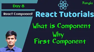 React Basic to Pro Bangla Tutorial React Component Create Component Real Example
