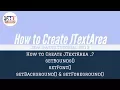 JTextArea Bounds Font Color Java Swing Tutorial