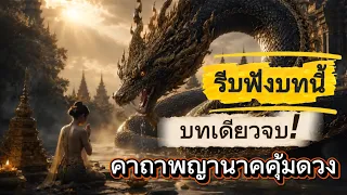 รีบฟังบทนี้ บทเดียวจบ!!! ก่อนชีวิตดำดิ่ง | คาถาพญานาคคุ้มดวงชะตา พลิกฟื้นโชคลาภ ป้องกันภัย