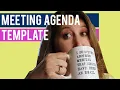 Meeting Agenda and Minutes Template and Tutorial Word